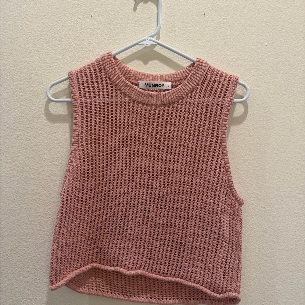 Venroy Knit Set Pink Top L Skirt M Matching Set From Australia - Picture 2 of 13